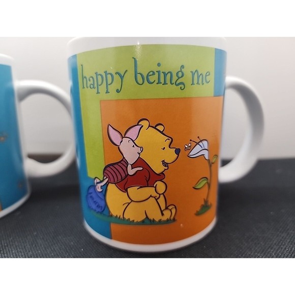 Disney - Winnie the Pooh Coffee Cup / Mug - "Bee friendly...Happy being me..." 2 - Picture 2 of 5